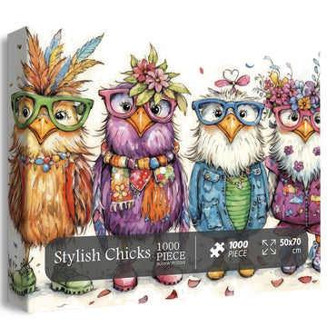 Stylish Chicks Jigsaw Puzzle 1000 Pieces